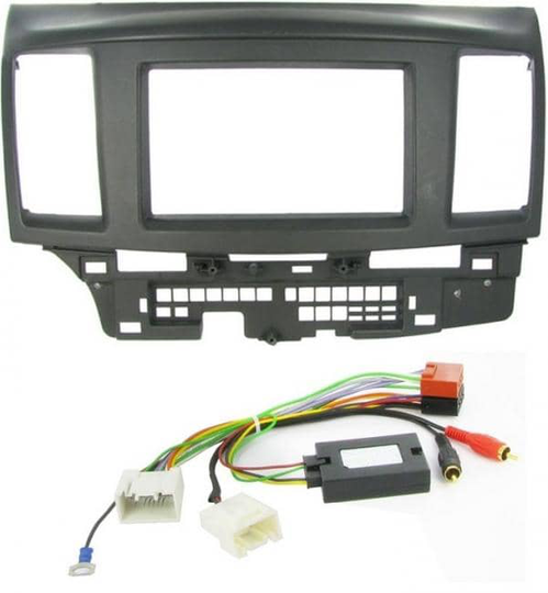 Mitsubishi Lancer 2007 - 2010 täydellinen 2DIN-asennuskitti, aktiiviadapterilla, CTKMT04