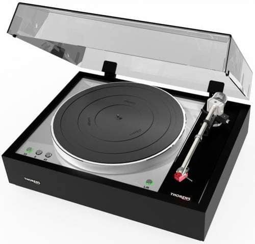Thorens TD1601 automaatti levysoitin, pianomusta, TAS1600-rasia