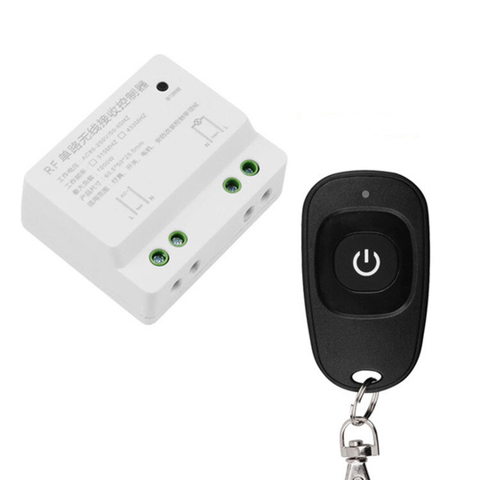 Smart Home AC110V 220V Single1-kanals fjärrkontroll Mottagare Trådlös RF Radio Frequency Hall Sovrumsljusbrytare 433MHz