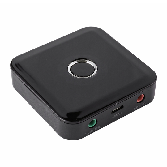Trådlös sändare/mottagare bluetooth 4.0-adapter 2-i-1 trådlös 3,5 mm & RCA-ljudadapter för TV-hörlurar