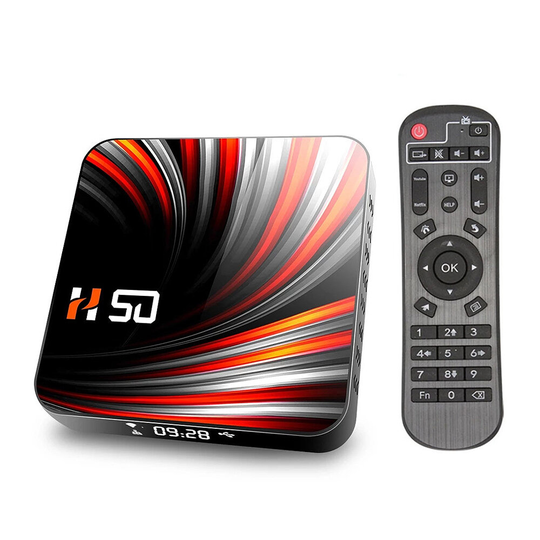 H50 RK3318 TV BOX Android 10.0 4GB RAM 32GB 4K 3D Video UHD Media Player med Dual Band WiFi bluetooth 4.0 Set Top Box