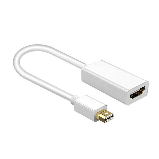 Mini DP till HDMI 1080P videokabel Man till kvinna 1080P