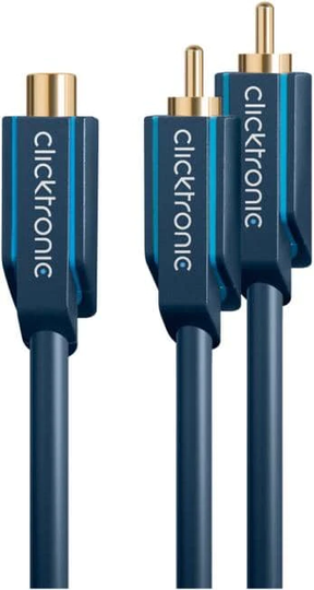 Clicktronic RCA-n - 2xRCA-u Y-haara