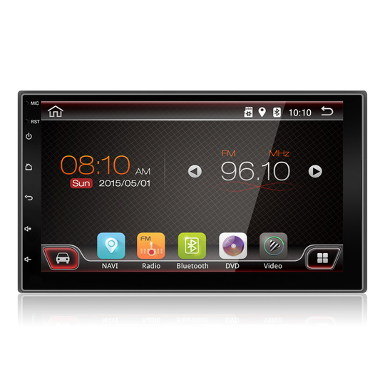 YUEHOO 7 tums 2 DIN för Android 10.0 Car Stereo Radio 2 + 32G pekskärm 4G WIFI Bluetooth FM AM RDS GPS