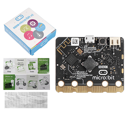 micro:bit V2.2 uppgraderad processor Inbyggd högtalare och mikrofon Beröringskänslig mikrofon och LED-indikator