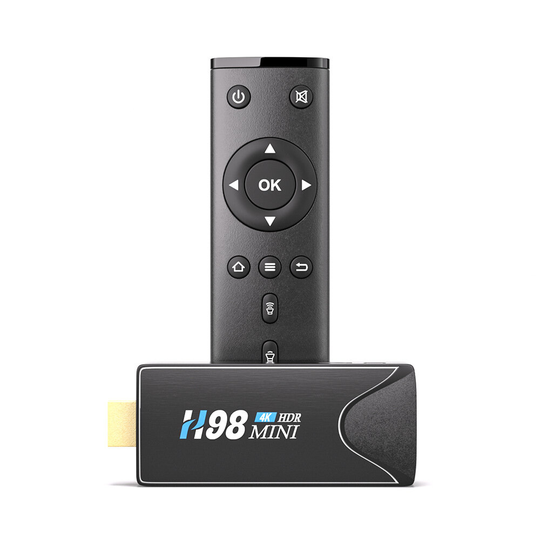 H98mini H313 Smart TV Stick Android 10.0 2G+8GB Stöd Blåtand WiFi TV BOX 4K HDR H.265 TV-mottagare Set Top Box