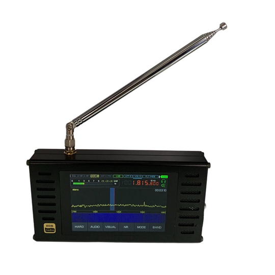 50KHz-2GHZ V4 Malachite SDR DSP SDR radiomottagare AM/SSB/NFM/WFM kortvågsradio med högtalarexpansionsmodul