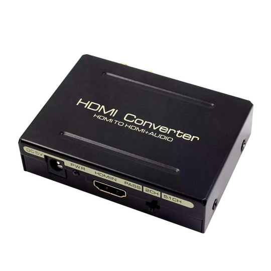 Äänenjakaja, HDMI till HDMI + SPDIF + RCA - USB
