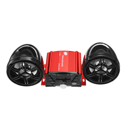 12V Motorcykel ATV UTV bluetooth spelare udio Remote Sound System Support SD USB MP3 FM Radio med Equalizer