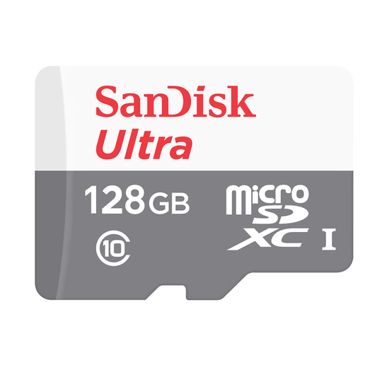 SanDisk microSDHC muistikortti 128 GB class 10 / 98 MB/s / UHS-I + sovitin