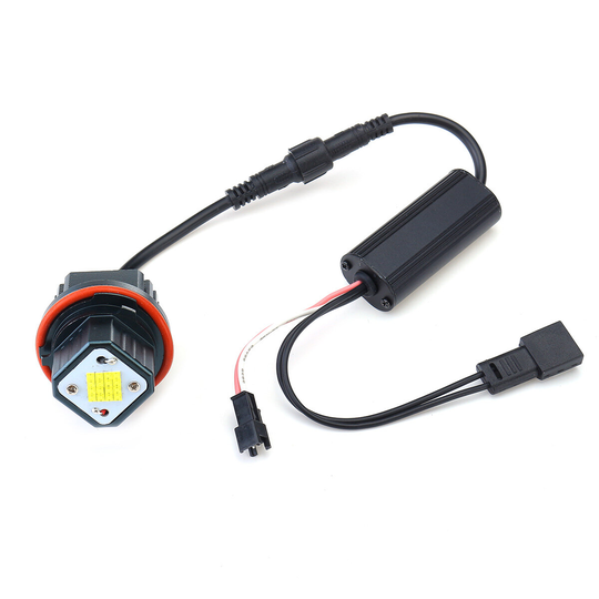2 st 80W Error Free LED Angel Eyes Marker Halo Ring Light För BMW E39 E53 E60 E65