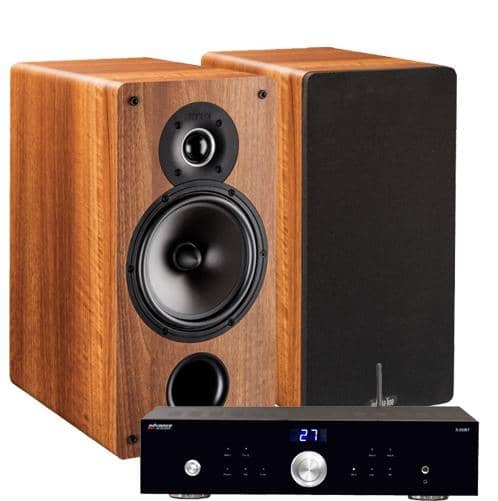 Indiana Line Tesi 261 + Advance Acoustics X-i50BT stereopaketti, pähkinä