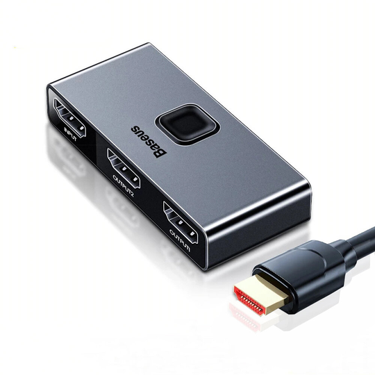 Baseus Matrix 4K HD Switcher 2 in 1 out 4K HD Switch Bi-Direction Adapter Splitter Converter För PS4 TV Box PC HDMI-komp