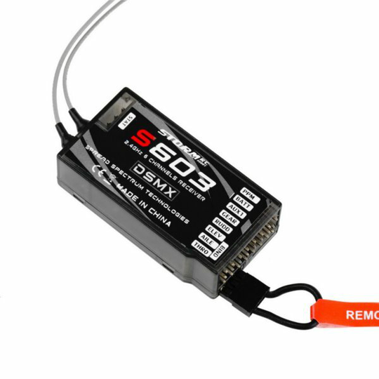 2.4G 6CH S603 RC-mottagare stödd JR Spektrum DSM-X DSM2-sändare