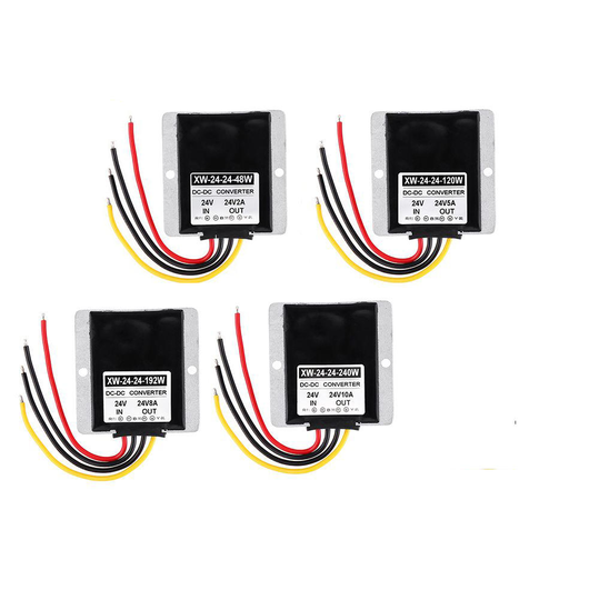 Vattentät 18-36V till 24V DC Buck Power Converter 2A/5A/8A/10A Flera skydd Steg ner modul Spänningsadapter för billarm L