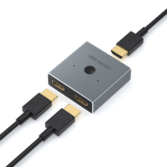 HDMI Splitter 4K 1x2/2x1 Adapter för TV HDMI Switcher 2.0 2 in 1 Converter