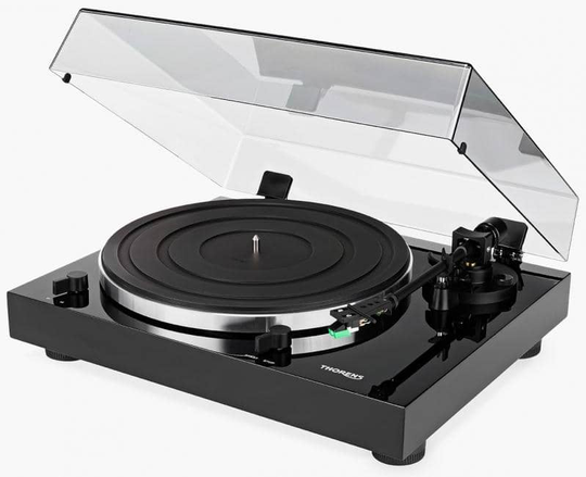 Thorens TD 202 levysoitin, pianomusta