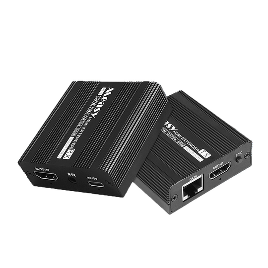 1080P 70M HDMI-förlängare sändarmottagare över RJ45 nätverkskabel CAT5E/6/7 med POE-strömförsörjning Dual Screen Display