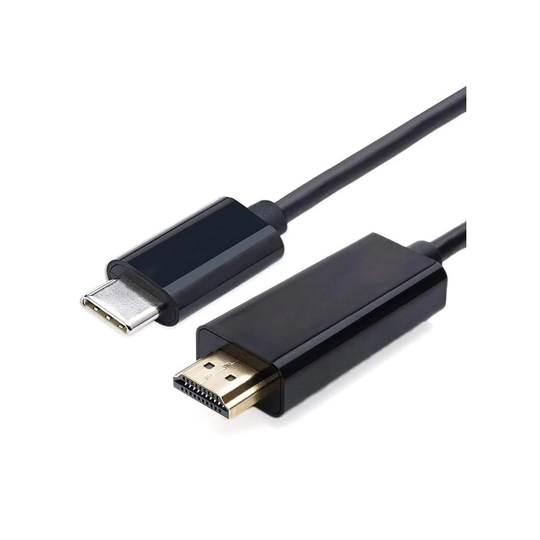 USB-C (3.1) -Adapteri HDMI:lle (2.0), 1,8 m - Musta