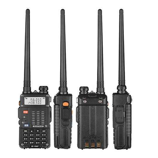 Baofeng BF-F9HP 8W 1800mAh Walkie Talkie 50KM Dual Frequency 128 Kanaler Multifunktionell sändtagare Tvåvägsradio med fi