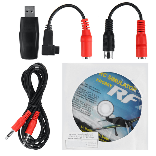 22 i 1 RC FPV Flight Drone Simulator Kabel för G7 Phoenix 5.0 XTR VRC FPV Racing kompatibel radiolänk/WFLY/FUTABA/FlySky