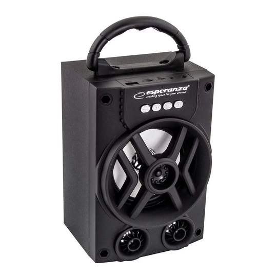 Bluetooth-kaiutin FM-radiolla - musta