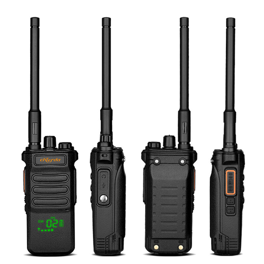 CHIERDA CD-108 10W 2500mAh Professionell Walkie Talkie LED-display Ficklampa Belysning 400-480MHz Bärbar civila utomhusp