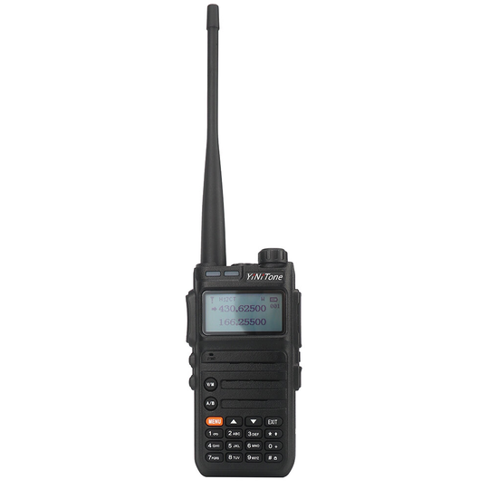Yinitone HT-UV1 5W Walkie Talkie Dual Band 400-520Mhz/136-174Mhz 199 kanaler FM-sändtagare Tvåvägsradio