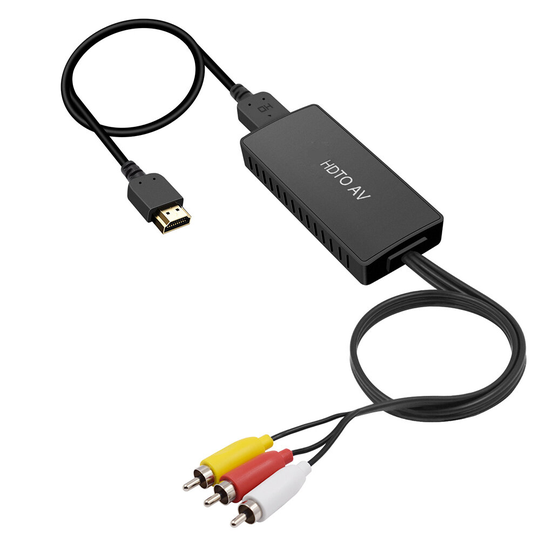 GAIAVISION HD till AV-omvandlare HD RAC-adapterkontakter 1080P High Definition-kompatibilitet för TV GV-CH5004