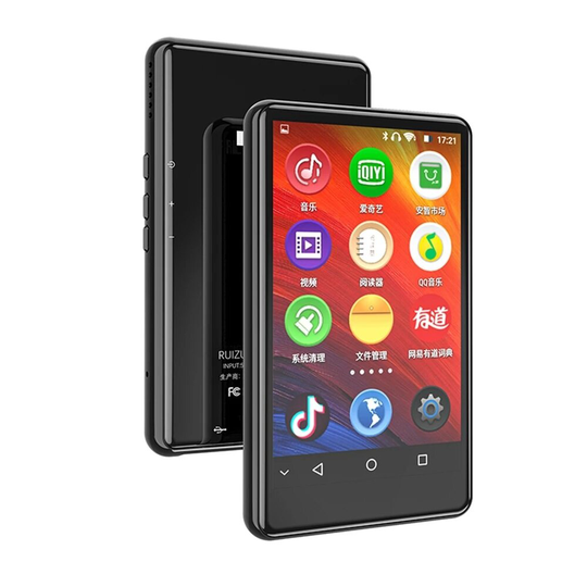RUIZU H6 4 tums pekskärm 8GB/16GB Android WiFi Bluetooth 5.0 MP3-spelare Musikvideospelare Support Högtalare FM Röstinsp