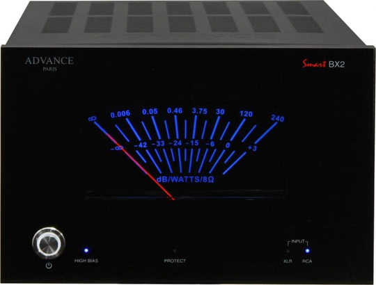 Advance Acoustics BX2 päätevahvistin, musta