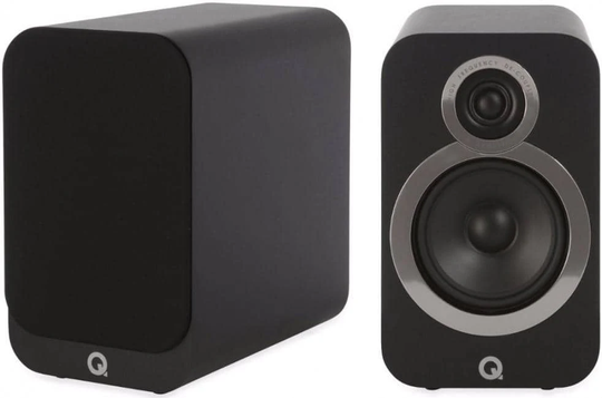 Q Acoustics 3020i jalustakaiutin, musta, pari