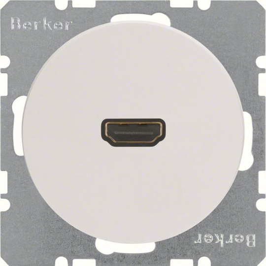 Hager 3315422089 HDMI-pistorasia R.1/R.3 Valkoinen