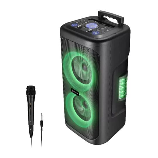 Denver TSP-353 Langaton Bluetooth-kaiutin Valotehosteilla + Mikrofoni, Musta