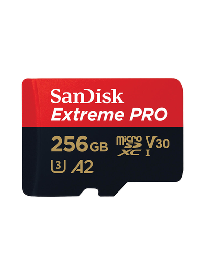 Sandisk extreme pro 256gb microsdxc (200mb/s) uhs-i (u3 / v30 / a2 / c10) muistikortti