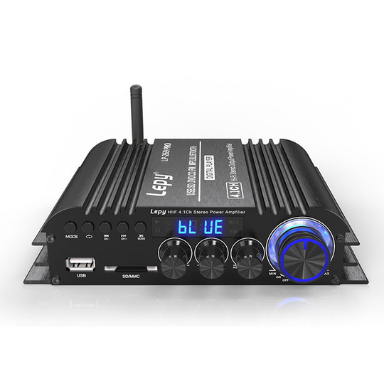 LEPY LP-269PRO 4.1-kanals bluetooth 5.0 HiFi effektförstärkare Mixer USB SD-kort Stöd för FM-funktion med fjärrkontroll