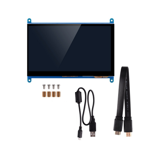 7 tums LCD-skärm IPS pekskärm 1024 * 600800 * 480 HD HDMI Displayskärm för Raspberry Pi