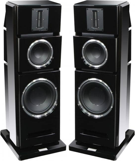 Advance Acoustics X-L500 lattiakaiutin, pianomusta, pari