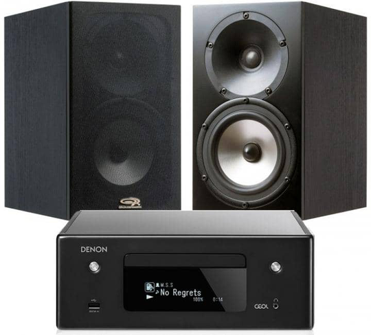 OR-15Hi + Denon Ceol RCD-N10 stereopaketti, musta