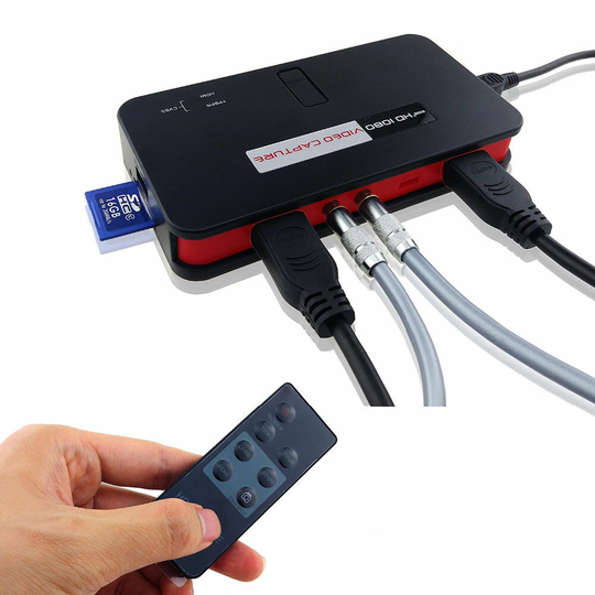 Ezcap 284 1080P HD Video Capture Box Card Spelinspelare för PlayStation Xbox Support Streaming Video Snapshot Realtid Re