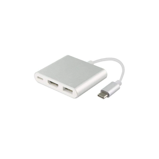 USB-sovitin C-tyyppi HDMI / USB 3.1 - Hopea